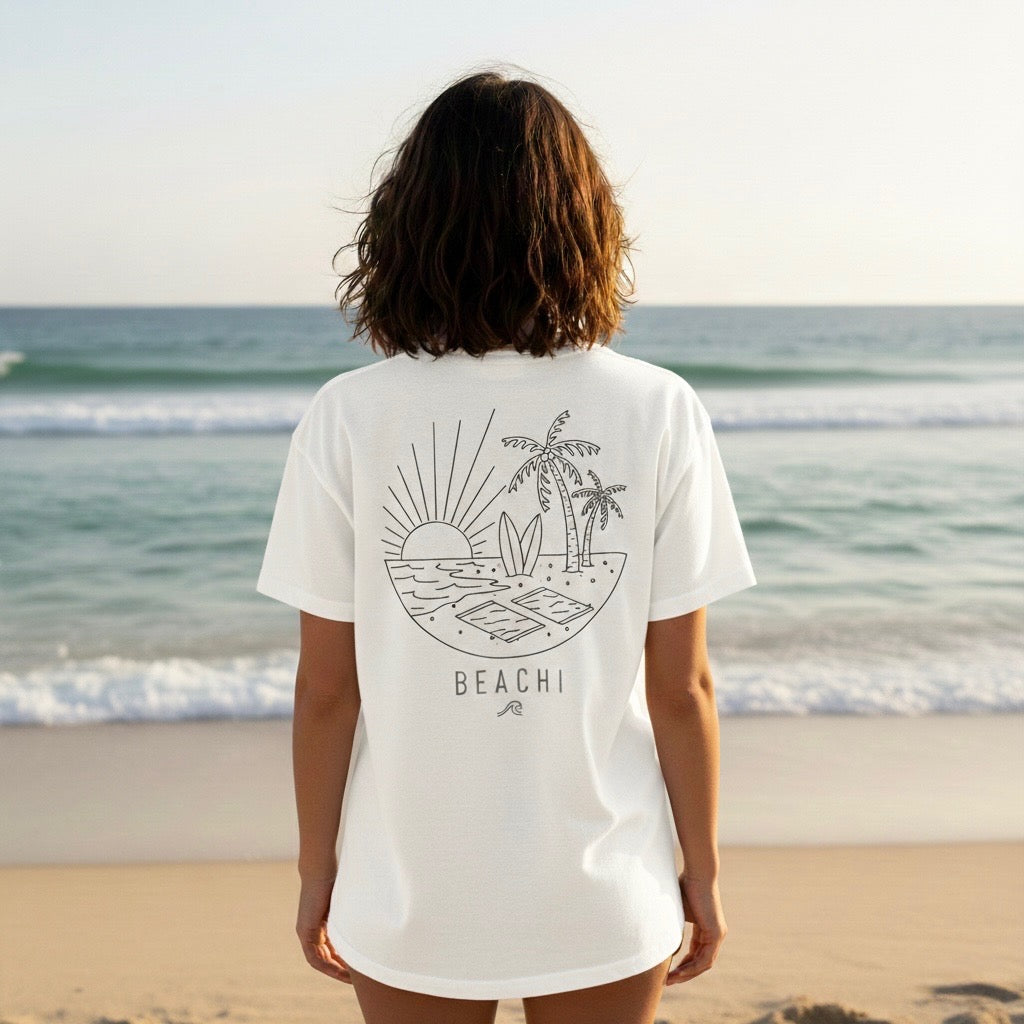 Beach Sunset T‑Shirt (Adult T-Shirt) – Beachi