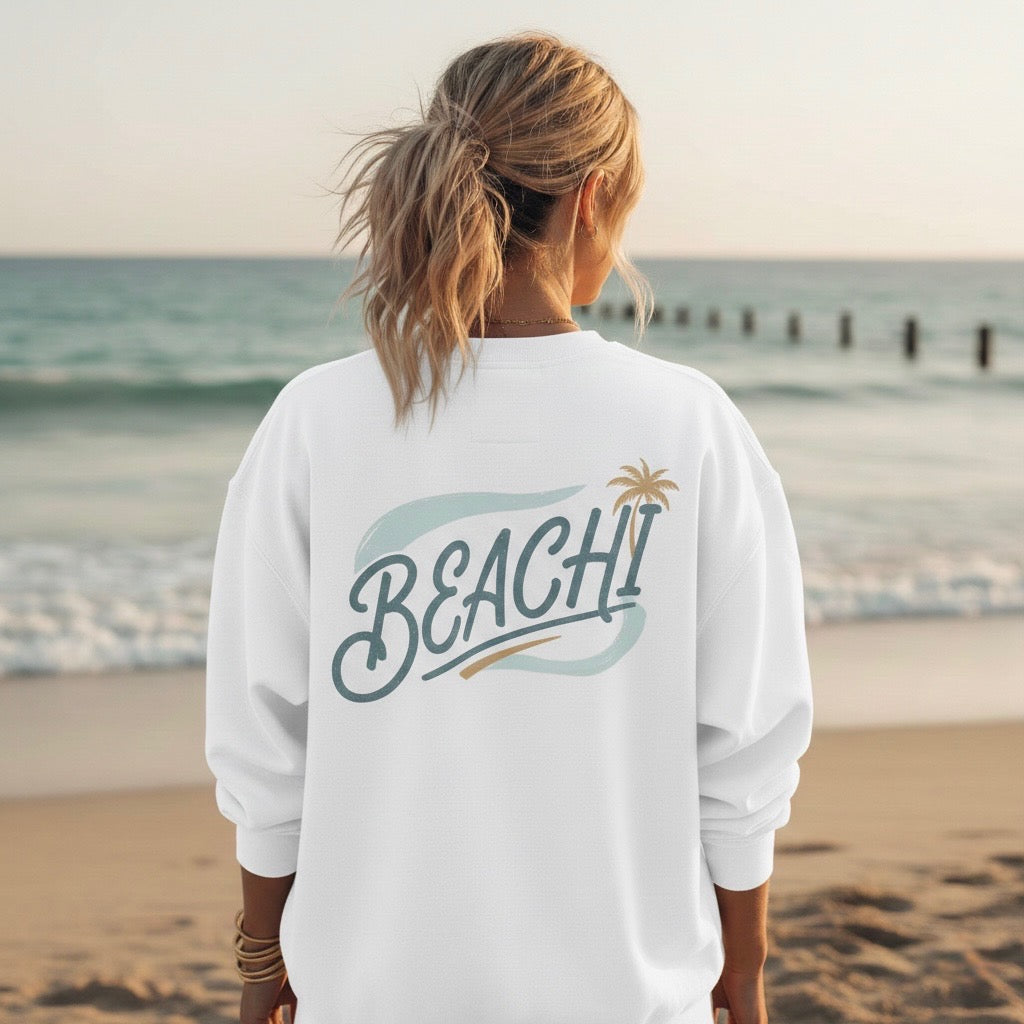 Beach Vibes Crewneck (Adult Crewneck)