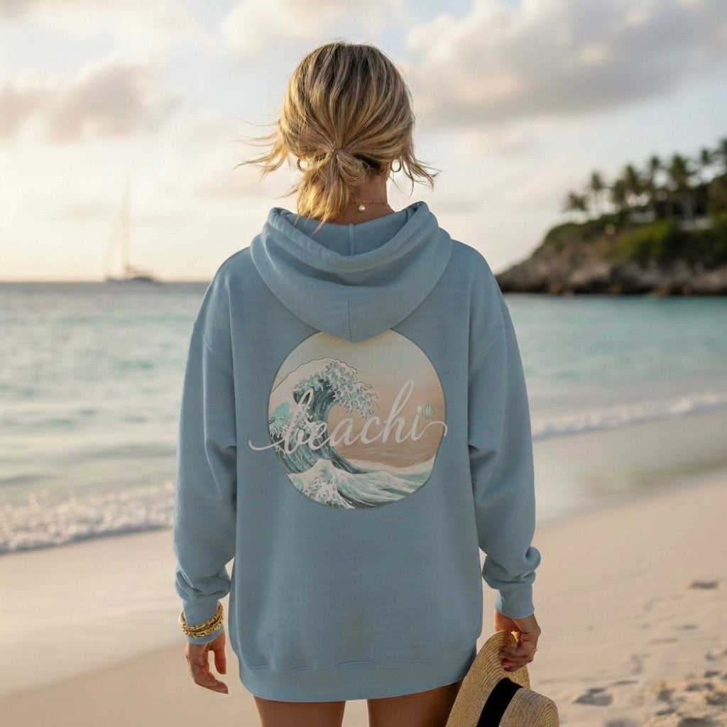 Beach Wave (Adult Hoodie)